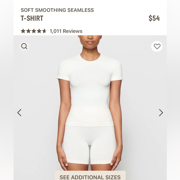 Skims white t shirt - Picture 3 of 7